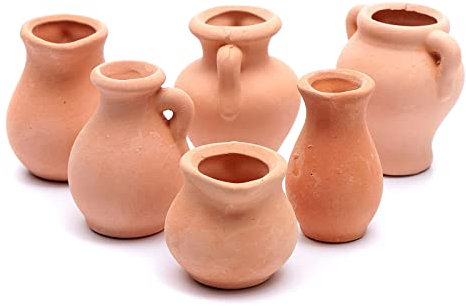 Holyart Anfore Terracotta presepe 6 pz Altezza Reale 4-6 cm