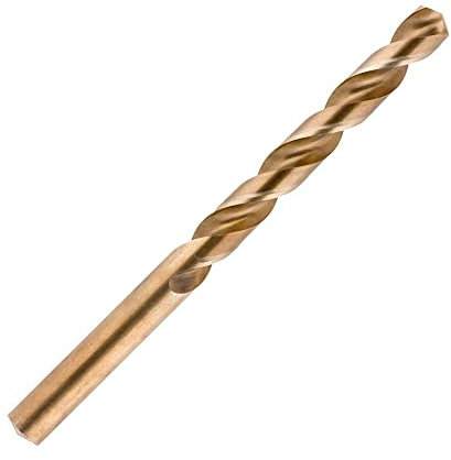 UK Drills Cobalt Drill Bit Jobber - Fully Ground, M35 Metal Stainless Steel Cast Iron - To be used in Stainless steel, Alloy & Cast Iron - 10.0mm (Pack of 10)