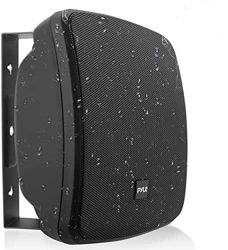 Altavoz de Patio al Aire Libre para Montaje en Pared, 3.5 Pulgadas, 2 vías, Resistente a la Intemperie, Altavoces comerciales montados en Pared o Techo con Transformador Integrado de 70 V, gabinete