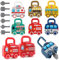 TEUVO Montessori Coche de Juguete con Llave y Candado para Niños 1 2 3 4 Años, Montessori Brinquedos Bebe Educativos & Actividades Sensorial Números Coincidencia Regalo Cerradura y Llave Busy Juguetes