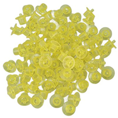 Bienenkönigin-Aufzuchtbecher aus Kunststoff, 100 Stück, einfach für Imkerbedarf (Gelb)