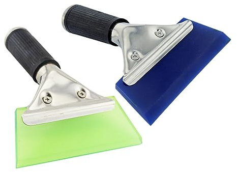 BUGUUYO Raschiaghiaccio Inossidabile con Antiscivolo per Auto Raschietto per Parabrezza Colore Casual per Facilità