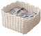 Panier de rangement, rangement confortable pour salle de bain, panier tressé, panier de rangement pour articles ménagers, panier de rangement carré, panier d'étagère, chambre à coucher, salon 26 x 26