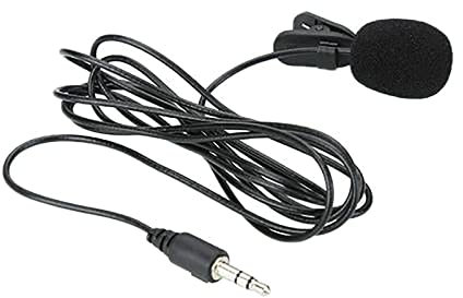3.5mm Lavalier Microphone Hand-Free Collar Clip Mic for Video Meeting