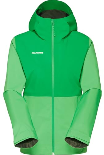 Mammut Linard Light Hardshell Hooded Jacket Women – Waterproof & Lightweight Hiking Jacket, Aurora Pinea X-Large
