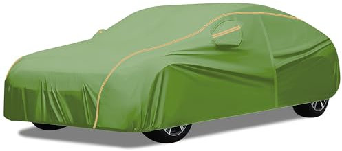 Housse de Protection Voiture Extérieur pour Dacia Sandero 3 (2020-2024),Bache Voiture étanche à la poussière Durable Etanche Anti-UV Coupe-Vent Couverture Imperméable Auto(Green)