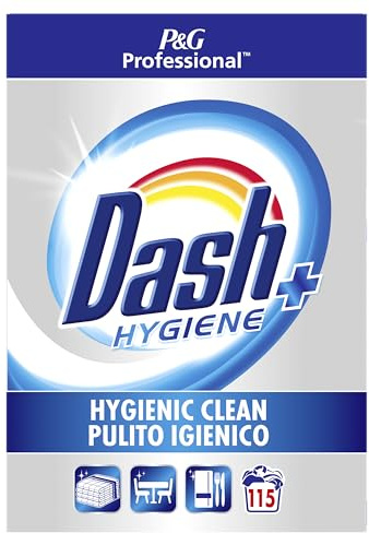 Dash Professional Detersivo In Polvere Per Bucato Per Una Pulizia Igienica Lavaggi, 5.75kg, Bucato Igienizzato