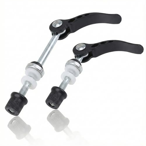 Hopzab 2 PCS Bike Seat Post Clamp, Quick Release Bicycle Clamp, Aluminum Alloy Bicycle Accessories, Bike Seat Tube Quick Release Lever, Skewer Bolt Tool for Cycling, Suitable for Bikes