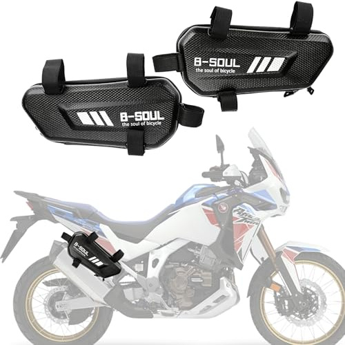 CHUANFU 2 Pezzi Borse Laterali per Moto, 3L Borsa Laterale Impermeabili per Moto in Eva, Universali Borsa Porta Attrezzi Laterale Motociclismo, per Viaggi e Spostamenti in Motociclette