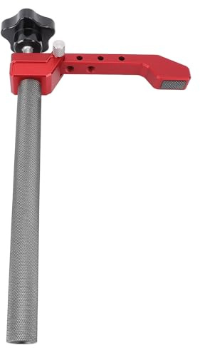 FTVOGUE Pince pour Chien d'établi en Alliage d'aluminium, 19 Mm, avec Grande Plaque de Pression, Vis Réglable pour établi, Serrage de Maintien dans le Travail du Bois, Fraisage, Coupe