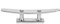 Bootsklampe Marine Open Base Edelstahl-Basis Klampe Spiegel poliert Bootszubehör Basis Klampe Marine Rope Base(6in)