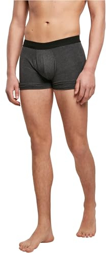 Build your Brand Men's Boxer Shorts 2 Pack Men's Underwear Multipacks in Many Colours Sizes S - 5XL - - XXXXXL Charcoal