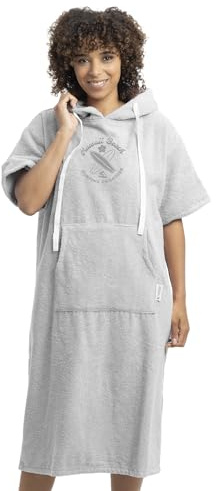HOMELEVEL Poncho de toalla con capucha - Ponchos de algodón unisex con bolsillo para mujer y hombre adulto - Para surf playa natación - Talla S a XL