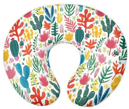 Nopersonality Federa per cuscino da allattamento con cactus, per allattamento, rimovibile, traspirante, per neonati e ragazze, durevole