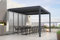 Cazeboo Pergola Bioclimatique adossée Santa 4x3m Aluminium Gris