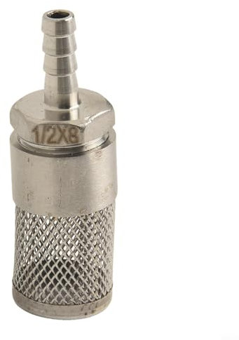 Niceminiwall Contrôleur de niveau d'eau, filtre de tuyau en acier inoxydable 304, filtre de tuyau d'eau de lavage de voiture, tête de filtre de pagode (8 mm)