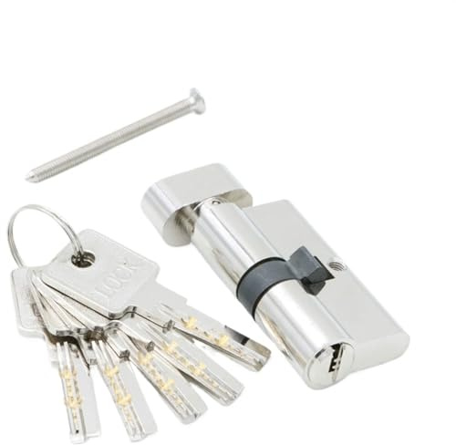 Bombin Cerradura Seguridad, Bombin Doble Embrague Cerraduras de puerta Cilindros de cerradura de seguridad 70 mm 80 mm Uso apto para cerradura de puerta de espesor Uso apto para cilindros de cerradura