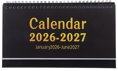 Zerodeko Calendrier de Bureau Papier Petit Calendrier Mensuel à Poser Planificateur Stable et Portable pour Bureau Enseignants et Étudiants