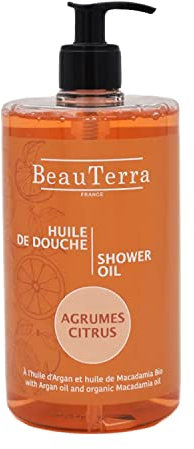Duschöl, 750 ml Zitrusfrüchte ohne Seife mit Arganöl und Bio-Macadamia