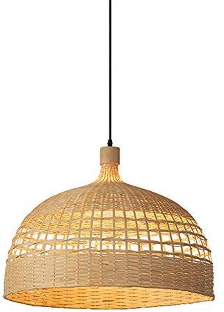Modern and Simple Personality Pendant Lamp Semicircle Hollow Herb Color Chandelier Natural Environmental Protection Straw Ceiling Lamp for Clubs, Bars, Restaurants Hanging Light