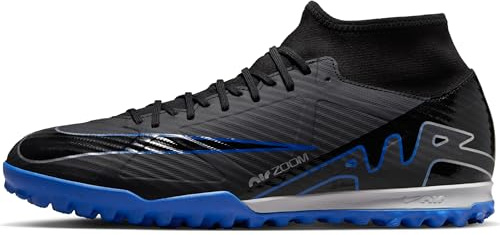 Nike Men's Zoom Superfly 9 Academy Tf Soccer Shoe, Black Blue Black Chrome Hyper Royal, 3.5 UK