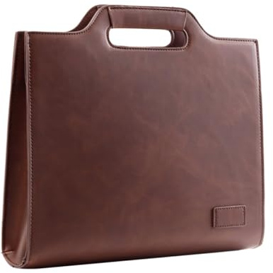 ANDRESLAD Borsa Tracolla Uomo Vintage in Pelle Pu per Documenti e Viaggi, Stile Retrò Organizzazione per Cellulari e Piccoli Oggetti, Uso Quotidiano e Lavoro