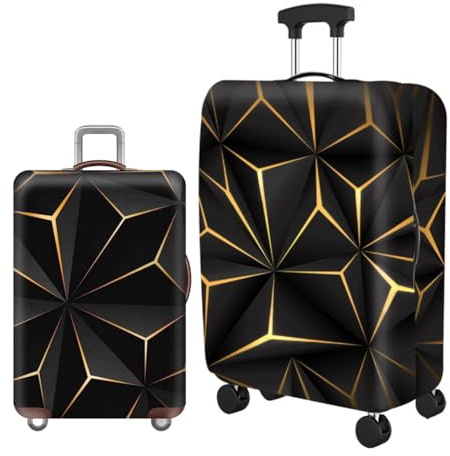 Elastique Housse de Valise, Housse Protection Valise Anti-Poussière et Imperméable, Couverture Bagage Réutilisable avec Fermeture Éclair, Housse pour Valise de Voyage pour 18 à 20 Pouces