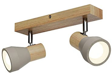 Lindby Faretto dimmerabile (Scandinavo) colore Ocra, in Legno ad es. Cucina Lampada da incasso plafoniera applique