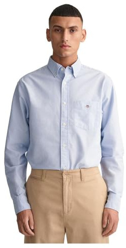 GANT Reg Oxford skjorta för män, ljusblå, L