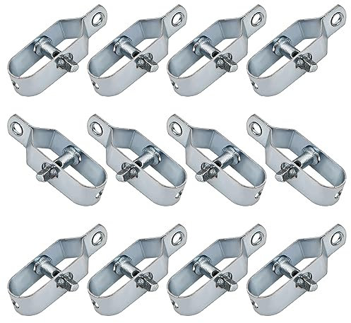 12 Pcs Tensores para Alambre de 90MM, Tensor de Alambre de Acero Galvanizado, Tensor de cable con Trinquete Cuadrado, Tensores para Malla de Alambre, Tela Metalica, Vallas, Cable Tensor, Jardin