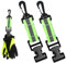 MJFENDAI 2 Stück Feuerwehr Handschuhhalter, Handschuhe Halterung mit Wanderschnalle, Metall Arbeit Sicherheit Utility Clip zum Aufhängen von Handschuhen, Schutzhelmen, Handtüchern (Grün)