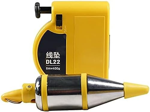 Magnetic Plumb Bob Setter - 14 Oz (400g) with 6m Auto Recoil Cord for Quick Stabilizing