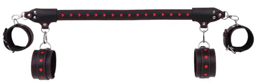 Set Bondage con Barra Divaricatrice – Polsiere e Cavigliere Regolabili per Coppie, Kit Bondage Versatile per Giochi di Ruolo, Connessione e Momenti Condivisi