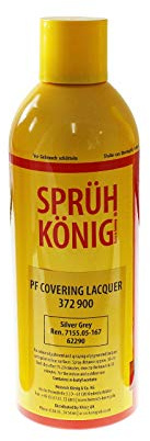 Truly PVC Supplies Silver Grey Konig Covering Lacquer Spray Paint