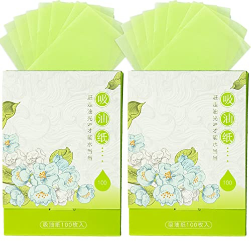 Green Tea Oil Absorbing Paper Blot Bamboo Charcoal Oil Blotting Paper for Sports, Fitness, and Travel