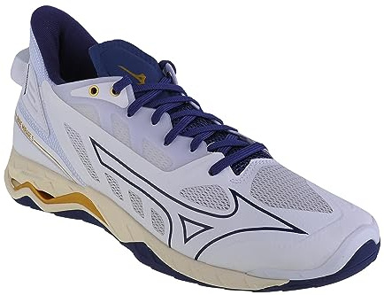 Mizuno Zapatos de Balonmano para Hombre, Blanco, 48.5 EU