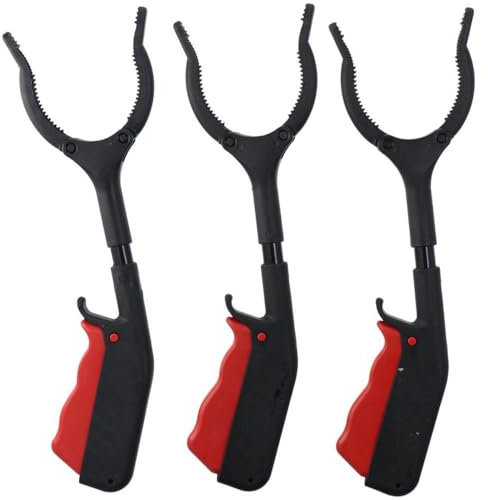 Fudeshe Rubbish Pickers,Grabber Reacher Tool 3pcs Plastic Reaching Aids Portable Trash Pick Up Home Supplies 30cm Reaching Assist Tool Mobility