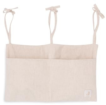 Jollein Aufbewahrungssack Laufgitter - Harvest, Natural - 70% Baumwolle 30% Leinen - OEKO-TEX Zertifziert - Kuscheltier Aufbewahrung - Spielzeugsack