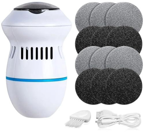 FiTspi Smerigliatrice elettrica per piedi regolabile piede lima rimozione pelle morta USB elettronico sottovuoto adsorbimento strumenti pedicure