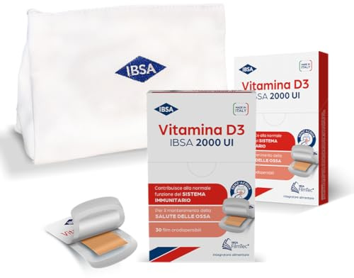 Vitamina D3 IBSA 2000 UI - 60 Film Orodispersibili + Pochette