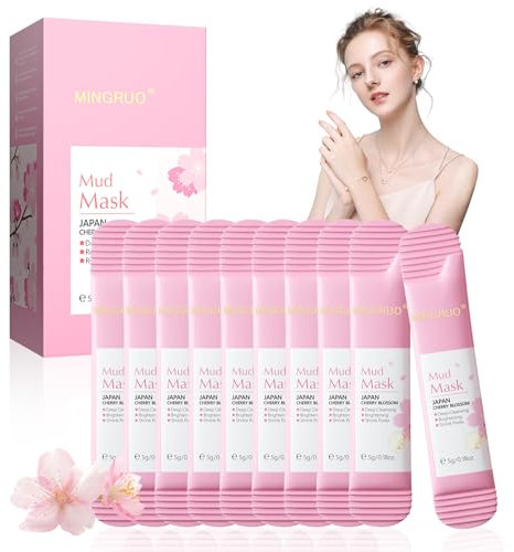 MINGRUO Maschera di Argilla Nutriente Detergente, Pori E Rassodare La Pelle, Kit per la Cura Della Pelle, Maschera Detergente, Rinfrescante per la cura della pelle