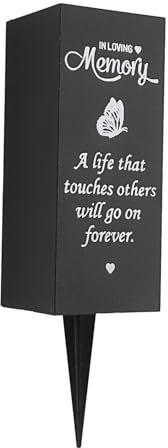 Ciieeo Vaso per Fiori da Cimitero con Punte Decorazione per Luoghi Design e Drenaggio Significativo per Dei Defunti