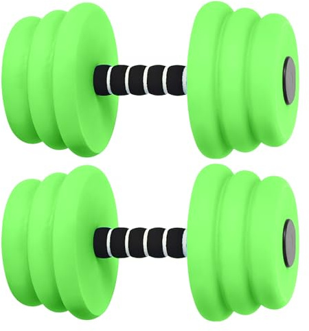 da piscina, manubri per aerobica, fitness, acqua, 2 pezzi, per allenamento della , per uomini, donne, adulti, bambini, anziani, allenamenti di recupero (27,5 x 15 cm)