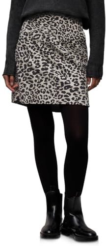 Damen Rock in Wolloptik mit Nieten