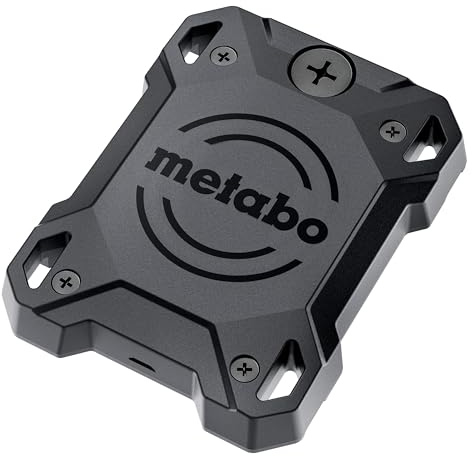 metabo Tracker Pro - Gegenstandfinder Werkzeugfinder für iOS & Android, weltweit sicheres Tracking, IP67 wasserdicht, 3 Jahre Batterie, kompatibel mit Apple „Wo ist?“ & Android „Mein Gerät Finden“