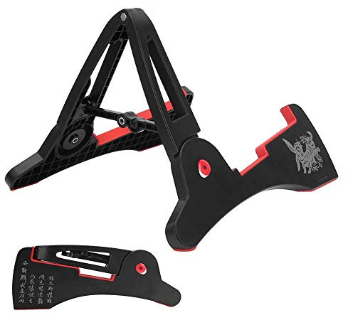 soporte para guitarra, plegable y portátil, soporte de guitarra, accesorios para instrumentos, para guitarras acústicas, eléctricas y clásicas, para ensayos, conciertos, viajes, hogar y estudio