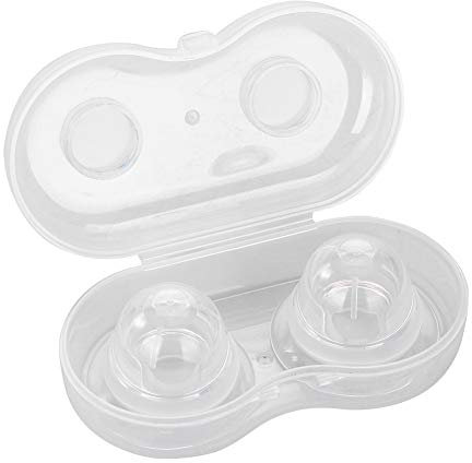 Uxsiya Succhia capezzoli Ausili per l'allattamento al seno 1 Paio/Set Silicone per capezzoli piatti invertiti per le madri