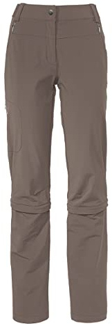 VAUDE Wanderhose Damen Farley Stretch Capri T-Zip III, Wasserabweisende Zip-Off Trekkinghose, Bequeme Stretch-Wanderhose – strapazierfähig & schnelltrocknend
