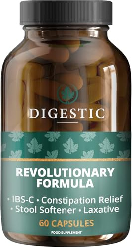 Digestic - Laxative for Constipation Relief, Stool Softener 100% Natural, Colon Detox Cleanse, Bloating Relief Gas Relief