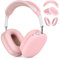 AIRSPO Airpods Max Schutzhülle, Silikon-Schutzhülle für AirPods Max Kopfhörer, kratzfeste Ohrpolster-Abdeckung/Kopfbandabdeckung für Apple AirPods Max, Airpod Max Zubehör (Rosa)